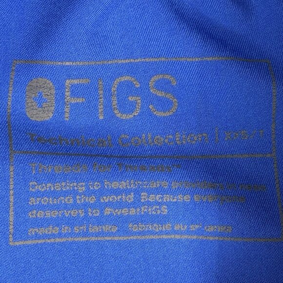 Figs Scrub Pants Womens XS Blue Jogger Elastic Waist Technical Collection - Picture 4 of 8